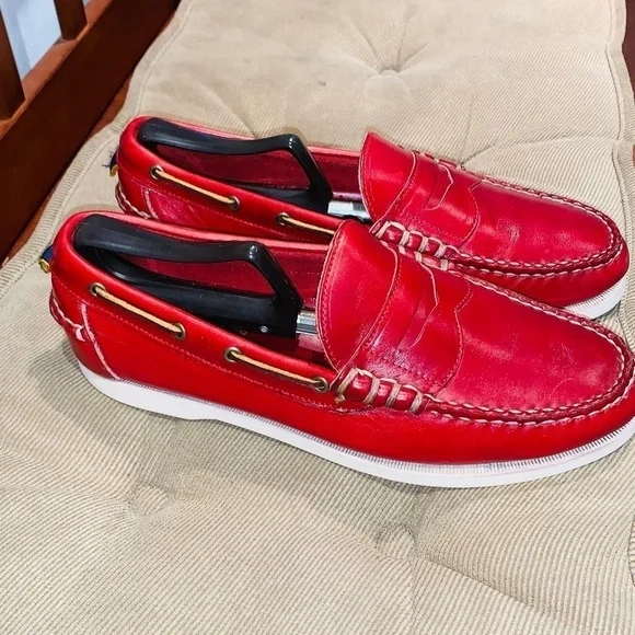 Allen Edmonds Maritime Penny Boat Shoes. - Picture 2 of 15